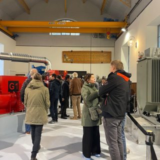 Visite de la centrale Roche Percée