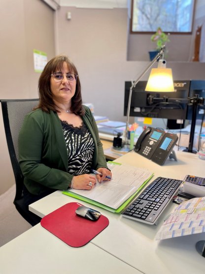 Christine au pôle clientèle